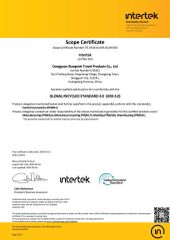 GRS certificate of Smarter Luggage Bag Co., Ltd. – certificate photo, supplier certificates section