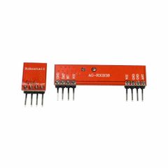 433MHz Transmitter and Receiver Wireless Module Pitch 2.54mm Color Orange Channel 4 Channel Frequency Range 433MHz Connector Height 1.2 - Image 1
