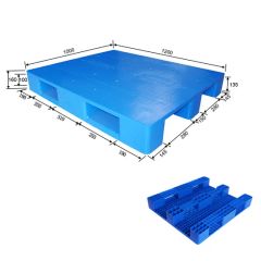 High Quality Plastic Pallets Warehouse Storage HDPE Stackable Reversible Heavy Duty Warehouse Tray for Sale - Image 1