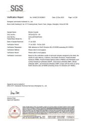 S3 ROHS Verification Report certificate of Shanghai Lannmarker Industrial Co., Ltd. – certificate photo, supplier certificates section