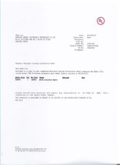 UL certificate from BESEN INTERNATIONAL GROUP LIMITED