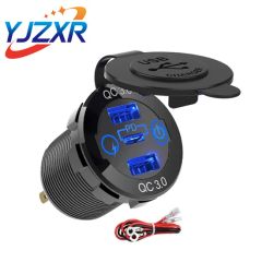 12V QC3.0 Pd Car Charger Socket with Voltage Digital Display - Image 6
