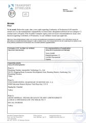 E5 certificate from Shandong Yueyi Import and Export Trading Co., Ltd.