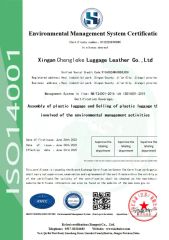 Environmental Management System Certification certificate from Jiangxi Chengleke Leather Co., Ltd