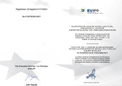 European Union patent certificate from Jiaxing Nordkang Smart Home Co., Ltd