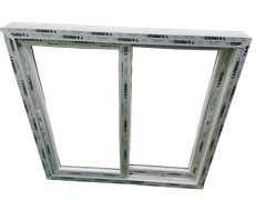 4 Feet UPVC Sliding Windows Frame Color White Height 4 Feet Material UPVC Shape Rectangular Open Style Sliding Frame Material - Image 1