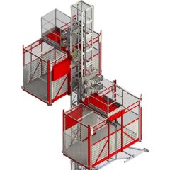 Sc Double Cages Construction Site Elevator Origin China Color Optional Type Stationary Sling Type Cable HS Code - Image 2
