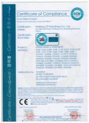 CE certificate of wheel loader certificate from Weifang CP Machinery Co., Ltd.