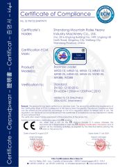CE Certification of Backhoe Loader certificate of Shandong Mountain Raise Heavy Industry Machinery Co., Ltd. – certificate photo, supplier certificates section