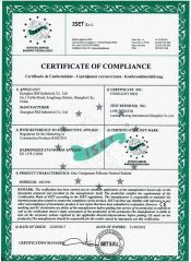 CE certificate certificate from Shanghai BM Industrial Co., Ltd.