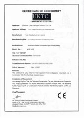 CE Certificate For Pex-Al-Pex Pipe certificate from FAME TOP INDUSTRIAL LIMITED