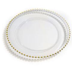 Multi Size Option Transparent Color PP Material Plastic Disposable Contemporary Charger Plate - Image 4