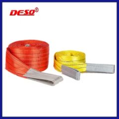 En1492-2 Approved Heavy Duty Eye to Eye Polyester Flat Webbing Sling - Chongqing Deso Lifting Co., Ltd.