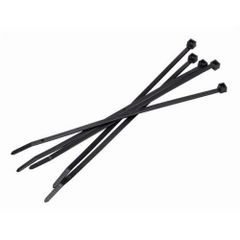 Black Plastic Cable Tie, 25 Pieces Color Black Length 5.5 inch Width 2.5-8.7 mm Material Plastic Packing Type Packet Packaging Size 25 - Image 1