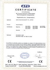 CE Certificate certificate from SINCO FIRE AND SECURITY CO., LIMITED