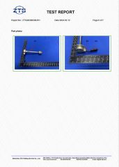 ROHS Test Report certificate from Dongguan Fosselle Electronics Co., Ltd