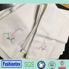 Fancy White Embroidery Table Linen Napkins - Image 1