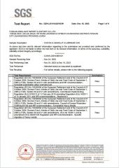 LFGB BPA Free Test Report certificate from FOSHAN BRILLIANT IMPORT & EXPORT CO., LTD