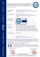 Certificate of Compliance certificate from Hangzhou Housen Furniture Co., Ltd.