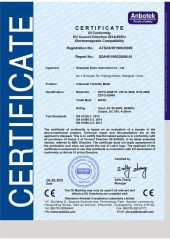 CE CERTIFICATE of TURBIDITY METER certificate from Shanghai Boqu Instrument Co., Ltd.