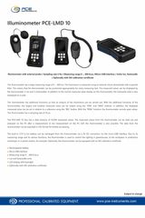 PCE INSTRUMENTS Light Meter PCE-LMD 10 Sampling Rate 4 Hz Repeatability ±2 % Interface Micro-usb Brand PCE INSTRUMENTS Resolution 0.1 Lux, 1 - Image 4