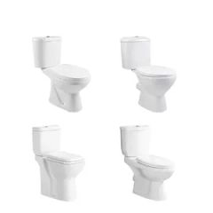 Easy Clean Dual Flush Toilet with Quick Release Bumpers - Image 4