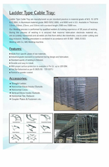 Gi Ladder Type Cable Tray Design Plain Color Silver Shape Rectangular Usage/Application All Type Ladder Cable Tray Surface Finishing - Image 7