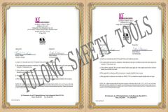 ANSI TEST certificate from Yulong Safety Tools Manufacture Corp., Ltd.