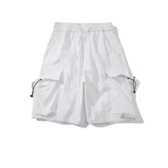 Lightweight Mens Nylon Cargo Elastic Drawstring Waist Custom Summer Shorts - Yancheng Yunqian Apparel Co.,Ltd