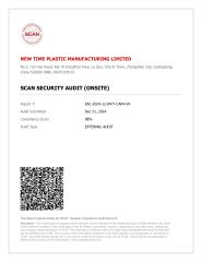 3 certificate from New Success High-tech Ltd.