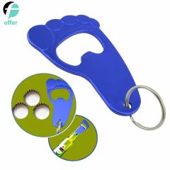 Foot Shape Bottle Opener Origin China Trademark OEM Shape Keychain Model NO. SN820 Bottles Beer Bottles Material Aluminum - Image 1