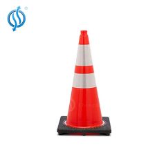 Black Base PVC Traffic Safety Warning Cone Signs - Image 2