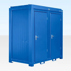 Toilet & Shower Blocks / 1+1 Double Mains Toilet 8Ft x 5Ft (Blue) - Image 5