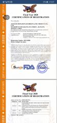 FDA certificate from Medic-Home Co., Ltd.