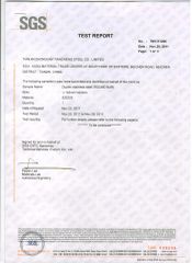 SGS inspection certificate from Tianjin ZYTC Alloy Technology Co., Ltd