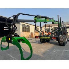 Forestry Machinery Timber Forest Forestry Log Wood Crane with Forest Trailer - Image 6