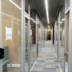 Windor Slender Single Glass Partition System with style door, 10 mm - Image 3