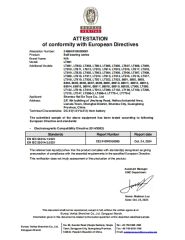 EMC certificate from Pretty Coast Plastic Toys Co., Ltd