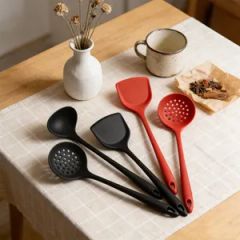 Silicone Cooking Utensils with Long Handles - Oversized Kitchen Tool Set - Image 5