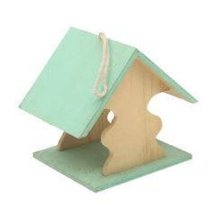 Small Wooden Bird Feeder House - Image 1