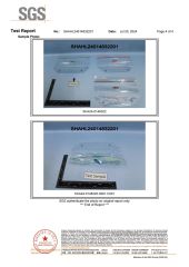 Report for Palstic grape bags certificate from KAIPING FEILIYANG PACKING MATERIALS CO., LTD.
