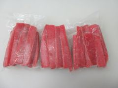 Frozen Yellowfin Tuna Strips Cut Back Meat Type Fish Features CO treated Freshness Level Frozen Degree of Processing 5 Size Range 10cm - 20cm - Image 2