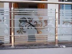 Stainless Steel Balcony Glass Railing, For Residential Building, Material Grade: SS304 - Image 2