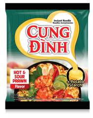 Instant noodle soup (Hot & sour shrimp, crab with laksa, Stew chicken, Stew beef flavors) - Image 1