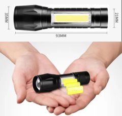 Waterproof Pocket LED Flashlight with Clip Rechargeable Flashlights for Emergencies, Camping with USB Rechargeable - Image 3