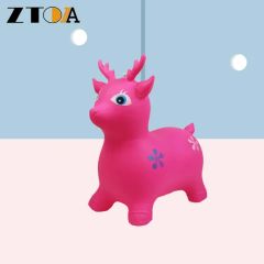 PVC Inflatable Animal Jump Toy Simple Painting Giraffe Customized Animal - Image 5