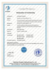 ROHS2 certificate from Jiangmen Xinghong Lighting Co., Ltd.