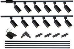 12-Light LED Track Lighting Kit with 13.2FT H Type Track Lighting Rails (Brand New) - Image 1
