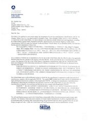 DOT certificate of QINGDAO TAIHAO TYRE CO., LTD. – certificate photo, supplier certificates section