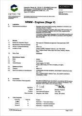 EURO 5 194 certificate of Chongqing Daying General Machinery Manufacture Co., Ltd. – certificate photo, supplier certificates section